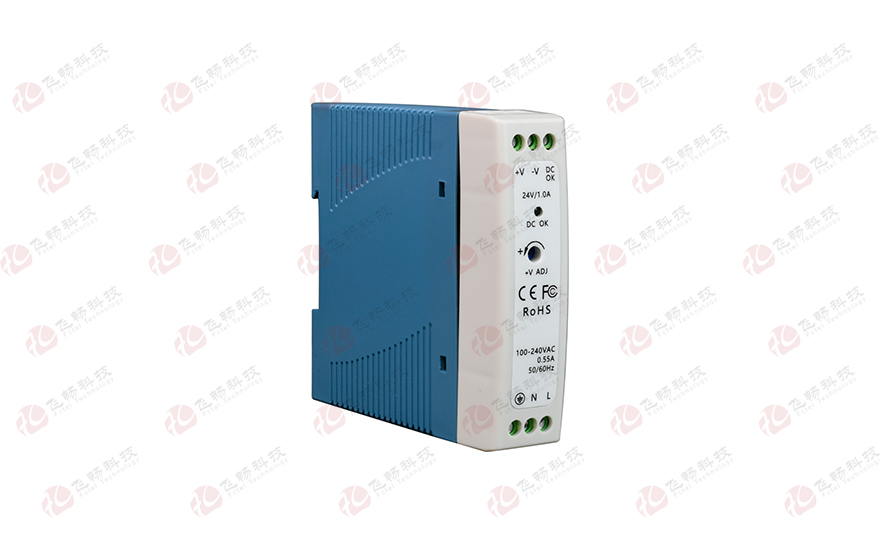 飛暢科技-工業(yè)級導軌式 AC220V轉(zhuǎn) DC12V2A/24V1A  開關電源